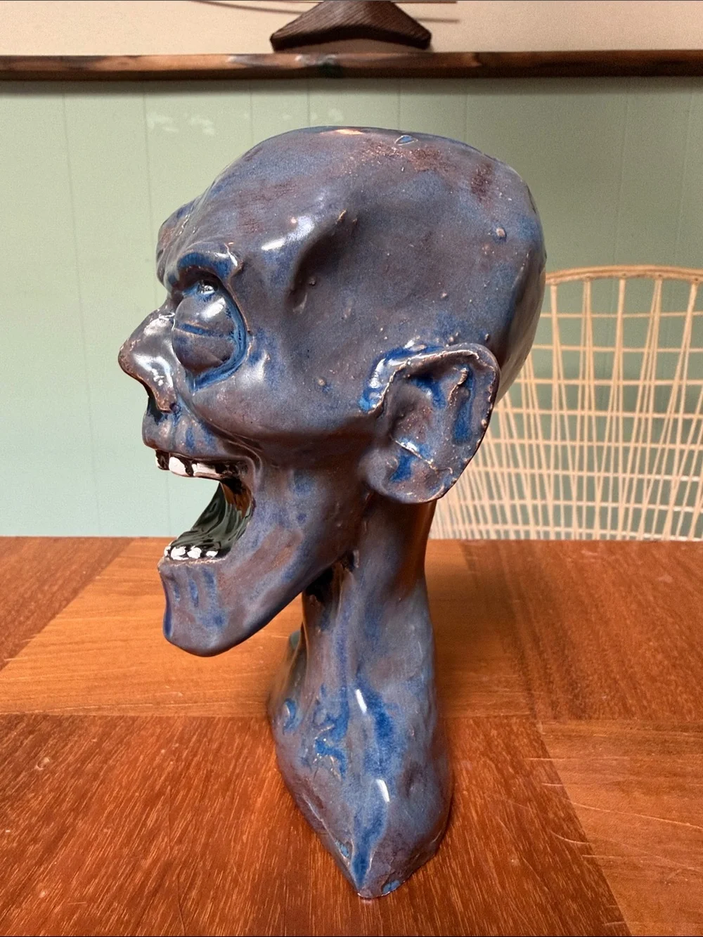 Haven Cove Customs - Haunted Mansion Beheaded Zombie Tiki Mug - Light Blue Gloss